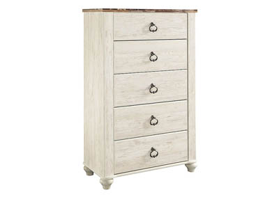 Image for WILLOWTON FIVE DRAWER CHEST