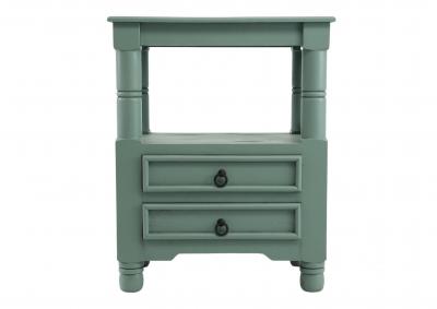 WAVERLY BLUE ACCENT TABLE