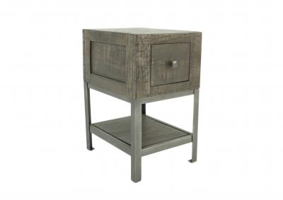 URBAN GRAY CHAIRSIDE TABLE,INTERNATIONAL FURNITURE DIRECT, LLC