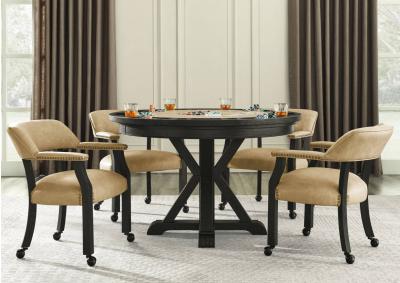 Image for RYLIE BLACK 6PC DINING SET W/GAMIN TOP