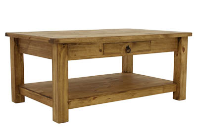 LAWMAN LIGHT WAX COCKTAIL TABLE,RUSTIC IMPORTS