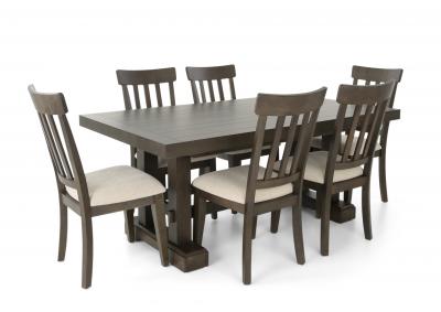 NAPA DARK 7 PIECE DINING SET,STEVE SILVER COMPANY