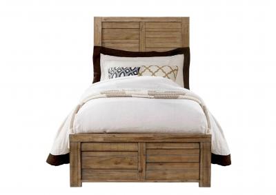 Image for SOHO BROWN TWIN PANEL BED