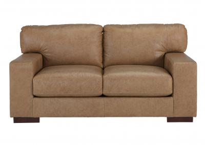 Image for LOMBARDIA TUMBLEWEED LEATHER LOVESEAT