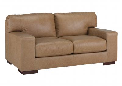 LOMBARDIA TUMBLEWEED LEATHER LOVESEAT,ASHLEY FURNITURE INC.