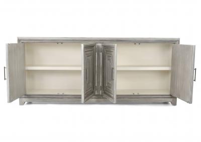 GRACE COSTELL GRAY 4 DOOR CONSOLE,ARDENT HOME