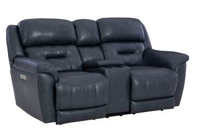Image for LAREDO MIDNIGHT P3 LEATHER POWER LOVESEAT WITH CONSOLE