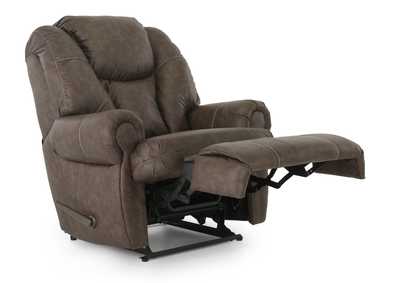 MALCOLM WALNUT BIG MAN RECLINER,HOMESTRETCH