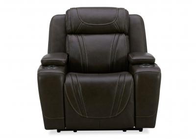 Image for BOSTON CHARCOAL LEATHER POWER RECLINER