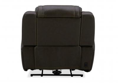 BOSTON CHARCOAL LEATHER POWER RECLINER,KUKA