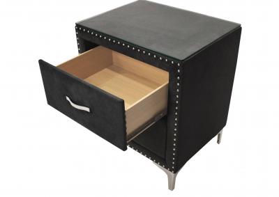 LUCINDA BLACK NIGHTSTAND,CROWN MARK INT.