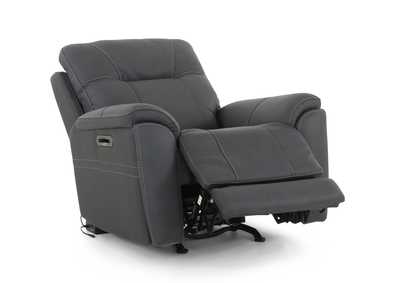 CANNOCK MIDNIGHT LEATHER 4P POWER RECLINER,MOTM