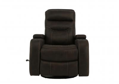 PECOS DARK BROWN SWIVEL GLIDER RECLINER