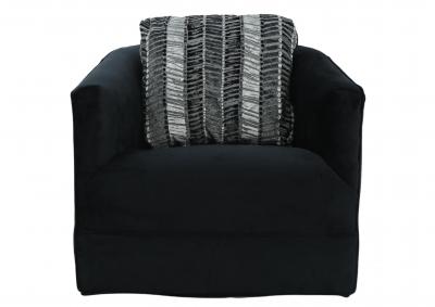 Image for GROOVY BLACK SWIVEL CHAIR