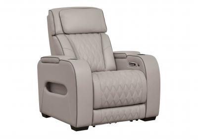 BOYINGTON GRAY P3 POWER RECLINER WITH MASSAGE, HEAT, AND LED LIGHTING,ASHLEY FURNITURE INC.