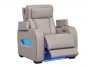 BOYINGTON GRAY P3 POWER RECLINER WITH MASSAGE, HEAT, AND LED LIGHTING,ASHLEY FURNITURE INC.