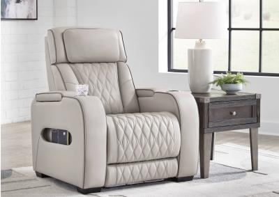 BOYINGTON GRAY P3 POWER RECLINER WITH MASSAGE, HEAT, AND LED LIGHTING,ASHLEY FURNITURE INC.