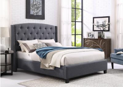 EVA GREY QUEEN BED,CROWN MARK INT.