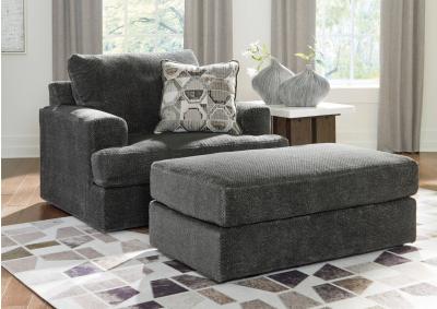 KARINNE SMOKE OVERSIZED OTTOMAN,ASHLEY FURNITURE INC.