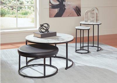 JUSMOUR 4 PIECE NESTING OCCASIONAL TABLE SET,ASHLEY FURNITURE INC.