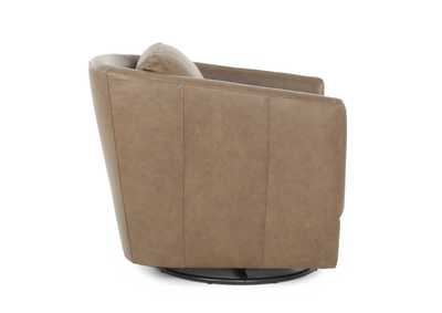 NOVA HAVANA LEATHER GLIDE SWIVEL CHAIR,MNDY