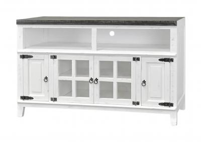 Image for LAWMAN WHITE/WEATHERED 60" MEDIA CONSOLE