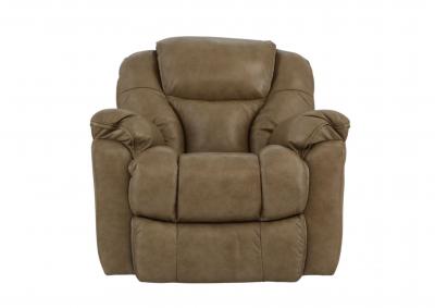 Image for MUSTANG STONE LEATHER ROCKER RECLINER