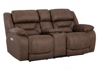 SKYWALKER WALNUT P3 POWER LOVESEAT WITH CONSOLE,HOMESTRETCH