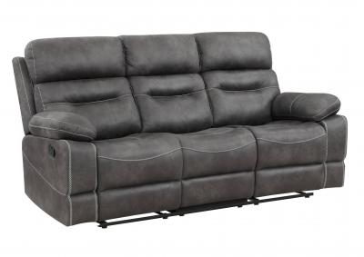 RUDGER GRAY RECLINING SOFA,STEVE SILVER COMPANY