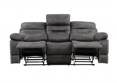 RUDGER GRAY RECLINING SOFA,STEVE SILVER COMPANY