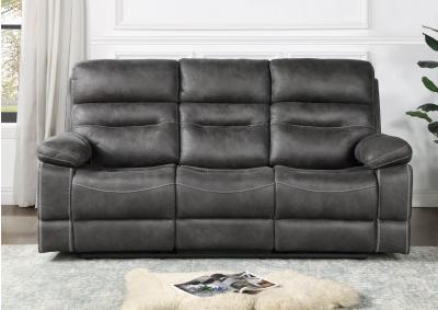 RUDGER GRAY RECLINING SOFA,STEVE SILVER COMPANY