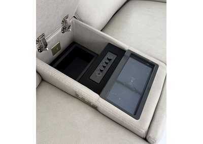 CANNES DOVE 3P POWER CONSOLE LOVESEAT,MOTM