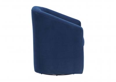 ARLO INDIGO SWIVEL ACCENT CHAIR,STEVE SILVER COMPANY