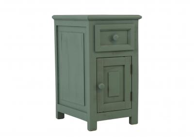 CLASSIC BEACH BLUE ACCENT TABLE,ARDENT HOME