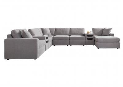 Image for MODMAX GRANITE 8 PIECE SECTIONAL WITH AUDIO SYSTEM