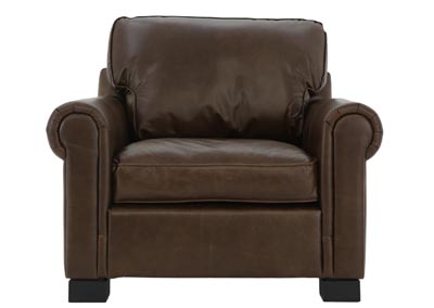 Image for ENZO DARK CHOCOLATE LEATHER CHAIR