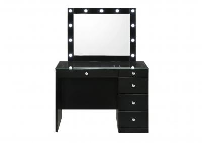 Image for MORGAN BLACK VANITY WITH LED MIRROR