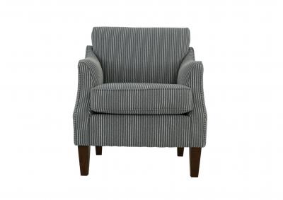 ASHELLE BLUE CHAMBRAY CLUB CHAIR