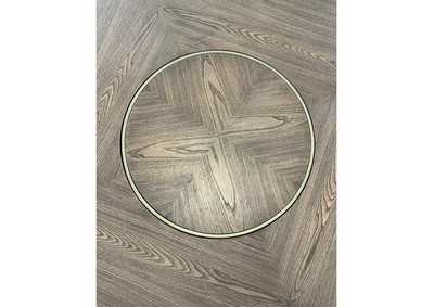 ELURE ROUND DINING TABLE WITH LAZY SUSAN,BERNARDS, INC.