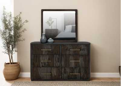 BALAM BLACK DRESSER AND MIRROR,INTERNATIONAL FURNITURE DIRECT, LLC