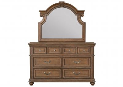 Image for MALLORY LIGHT OAK DRESSER AND MIRROR