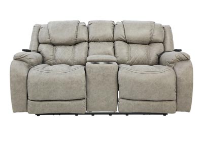 CASON MUSHROOM 3P POWER LOVESEAT WITH CONSOLE