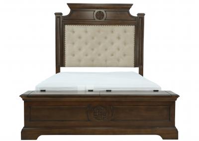 AMBER UPHOLSTERED QUEEN STORAGE BED,LIFESTYLE FURNITURE