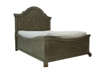 TINLEY PARK QUEEN SHAPED PANEL BED,MAGS