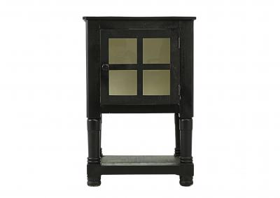 AUGUSTA BLACK/WHITE ACCENT TABLE