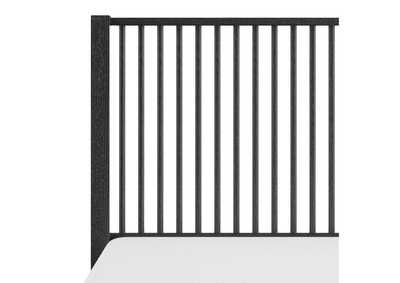 PRESCOTT BLACK QUEEN BED,MNDY