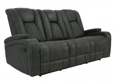 ABILENE GRANITE RECLINING SOFA WITH DROP DOWN TABLE,CHEERS