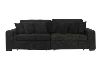 LACHLAN EBONY POWER SOFA WITH SLIDING SEATS,CHEERS