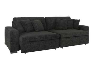 LACHLAN EBONY POWER SOFA WITH SLIDING SEATS,CHEERS