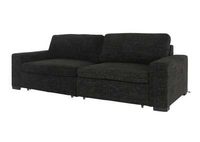 LACHLAN EBONY POWER SOFA WITH SLIDING SEATS,CHEERS